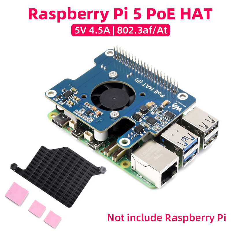 Raspberry Pi 5 PoE HAT (F) 802 - đánh giá và giá Argon One V3 M.2 Nvme Case